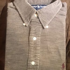 Long sleeve corduroy button down